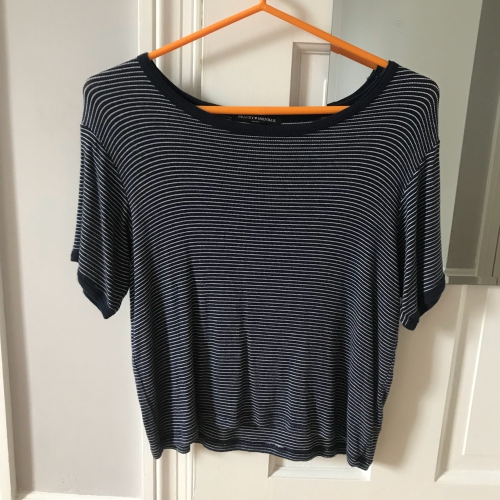 brandy melville striped t-shirt